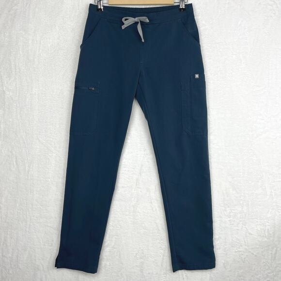 Figs Scrub Set Dark Harbor Casma Scrub Top XXS Figs Yola Skinny Scrub Pants XSP - Picture 2 of 16